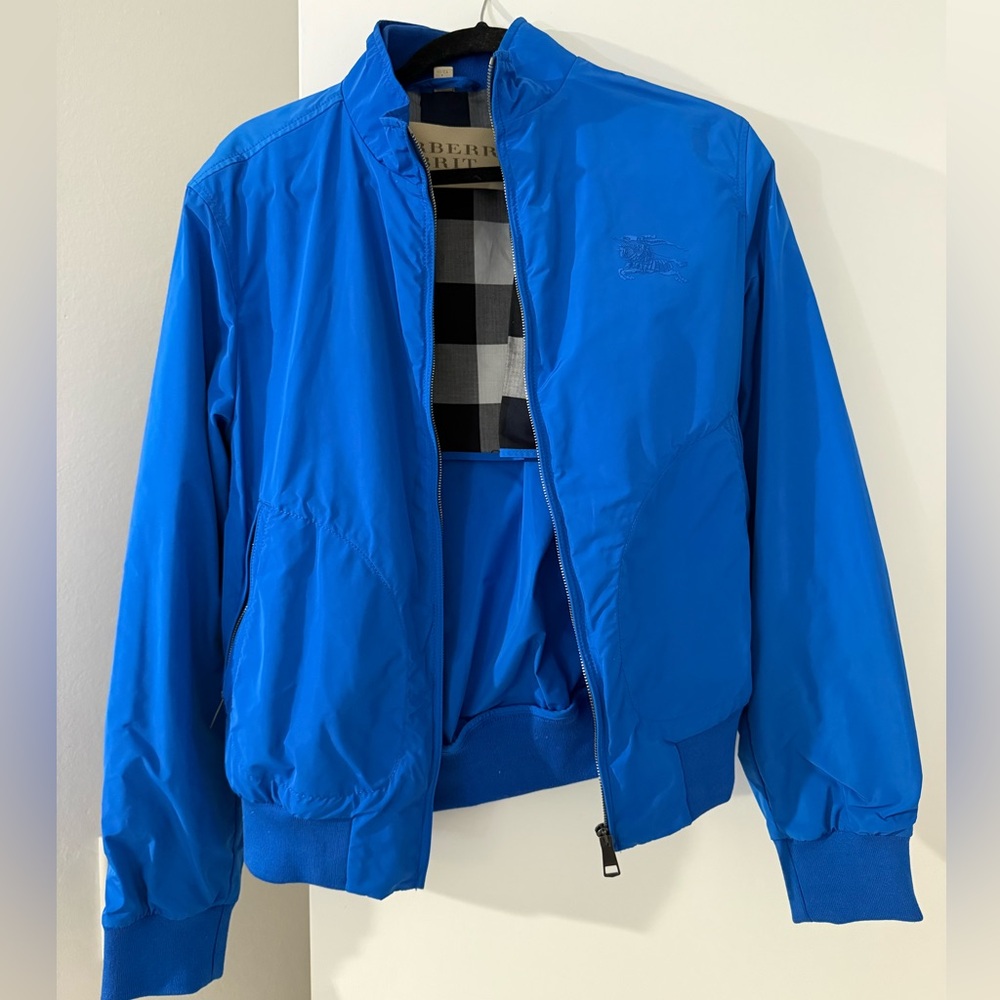 Men’s Burberry Brit Bomber Jacket - Blue